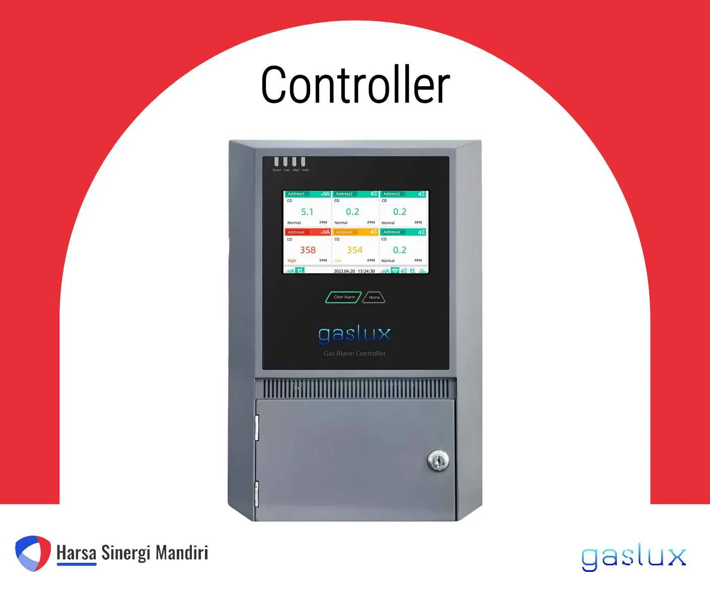 Produk Controller dari Gaslux - Gas Detector
